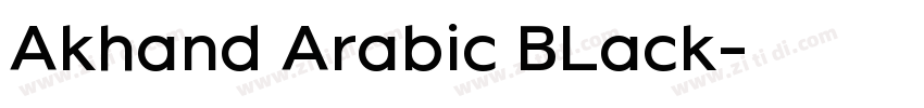 Akhand Arabic BLack字体转换